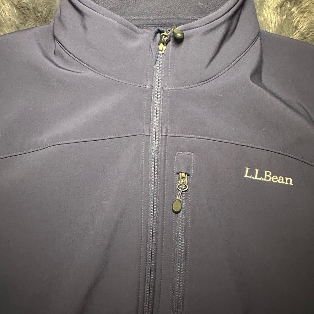 L.L. Bean Men's Carbon Navy Windproof Softshell Jacket XLT - Picture 7 of 8